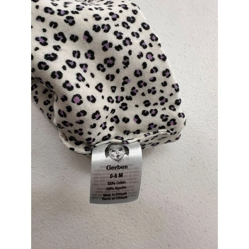 Set Of‎ 3 Baby Hats Floral & Animal Prints Knotted Design 100% Cotton By Target
